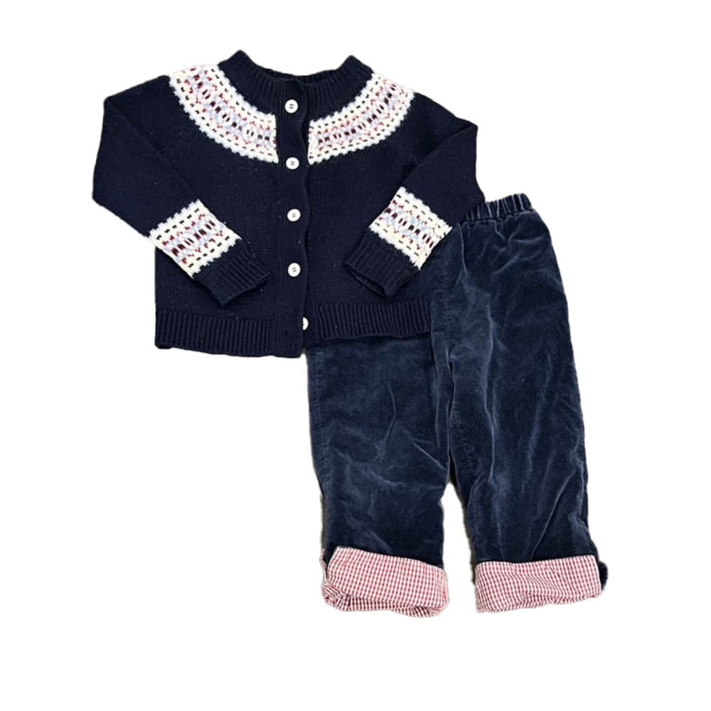Kule Boys Navy | Red Apparel Sets size: 18 Months